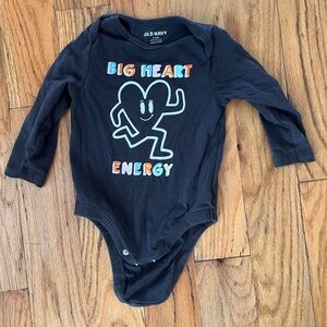 Old Navy Kids Black One Piece - Big Heart Energy